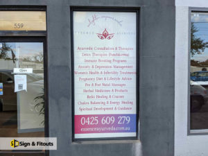 Window sign, window graphics