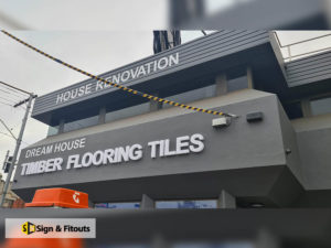 3D sign, Building sign, illuminated sign