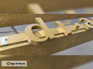 3D sign, sign fabrication