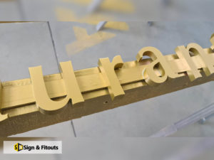 3D sign, Sign fabrication
