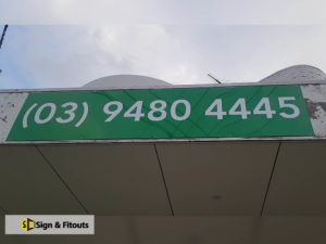 Panel sign, Business sign