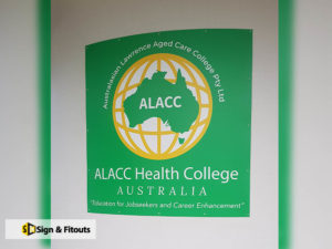 Panel sign, Business sign, wall signage