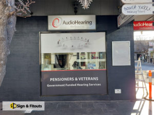 Window sign, window graphics, Light box signage