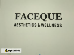 3D sign, Acrylic signage, Reception sign