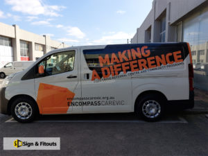 van signage, car graphics, car sign