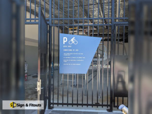 Panel sign, parking sign