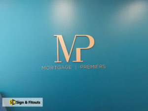 3D sign, Acrylic signage, Reception sign