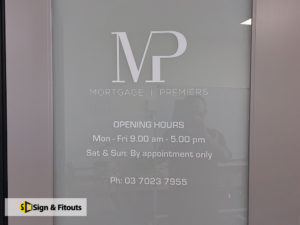 Window frost window decals, window sign