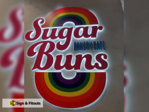 3D sign, Acrylic signage, Illuminated sign, Backlit signage