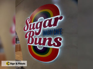 3D sign, Acrylic signage, Backlit signage