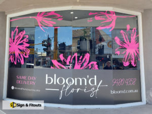 Window graphics, window decals, window sign