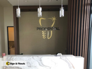 3D sign, Acrylic signage, Reception sign