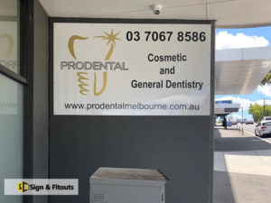 Panel sign, Business sign, wall sign