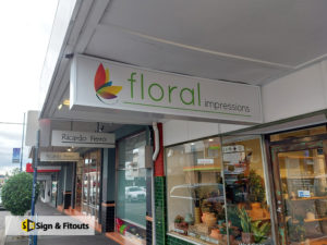 under awning sign, light box sign, Business sign