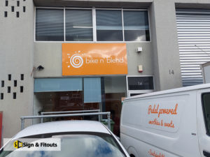 Panel sign, Business sign, building signage