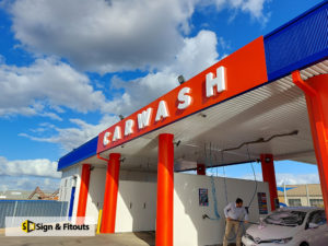 3D sign, Acrylic signage, carwash sign