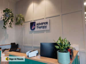 3D sign, Acrylic signage, Reception sign