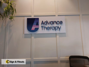 3D sign, Acrylic signage, Reception sign