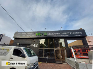 3D sign, Illuminated signage, Building sign