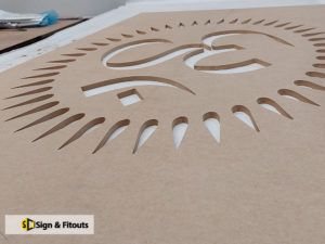 cnc cut sign, Custom sign, Business sign