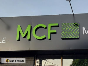 3D sign, Acrylic signage, Shop sign, Fabricated sign