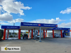 3D sign, Acrylic signage, Building sign,Carwash sign