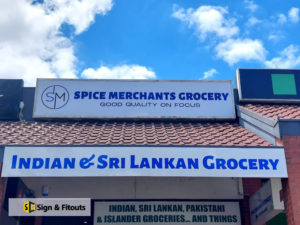 Shop sign, Fascia sign, Panel sign