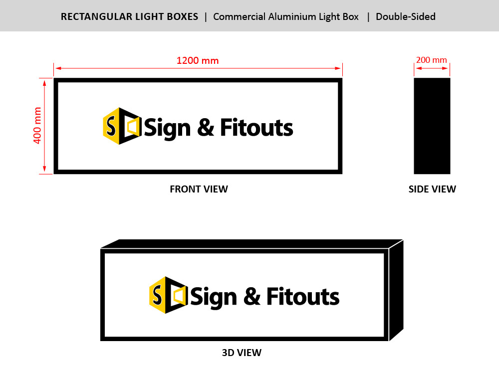 The Rectangular Sign Size