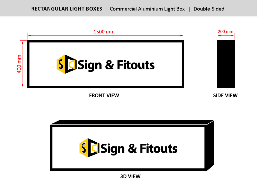 The Rectangular Sign Size