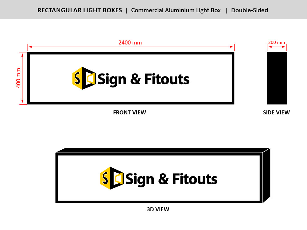 The Rectangular Sign Size