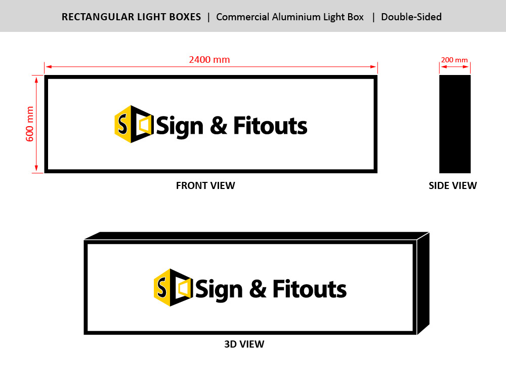 The Rectangular Sign Size