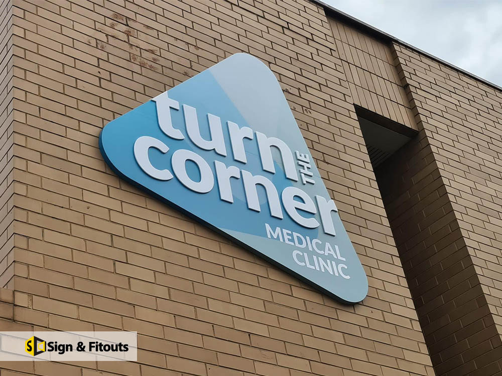 Custom sign, 3d sign, building sign