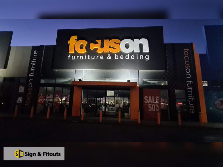 3D Fabricated sign, Building sign, Acrylic signage