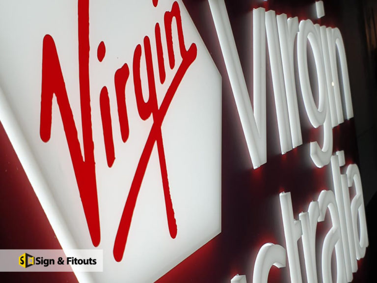 Acrylic sign, 3D letter sign, Office signage, Illuminated sign