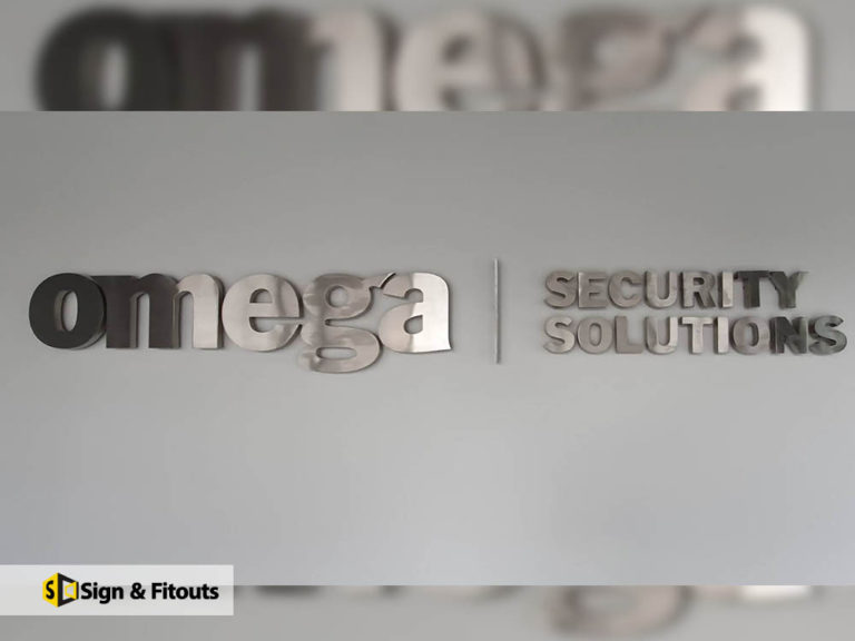 Metal sign, 3D custom sign, reception sign