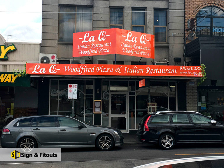 V-frame sign, shop sign, fascia sign