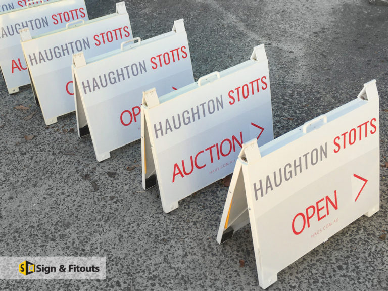 A-Frame signs, sandwich board, sidewalk A-board sign