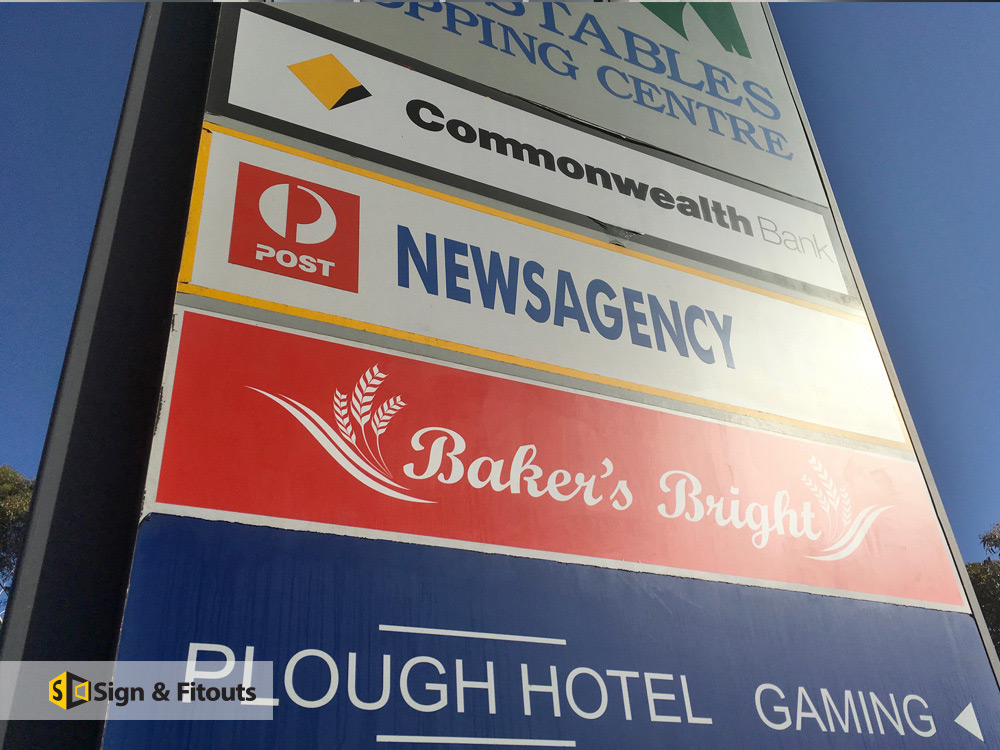 Light box signs, pylon sign