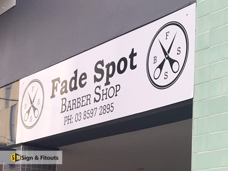 Panel Signs, shop sign