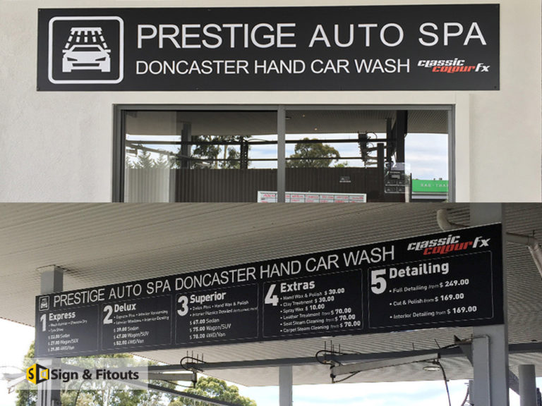 Building sign, panel sign