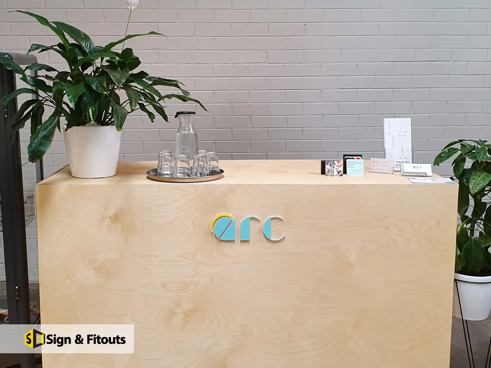 3D sign, Acrylic signage, Reception sign