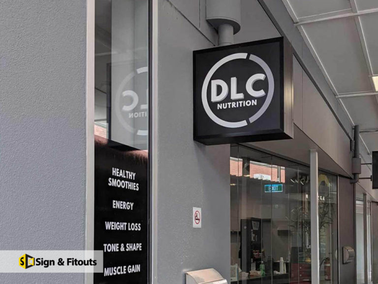 light box sign, shop signage