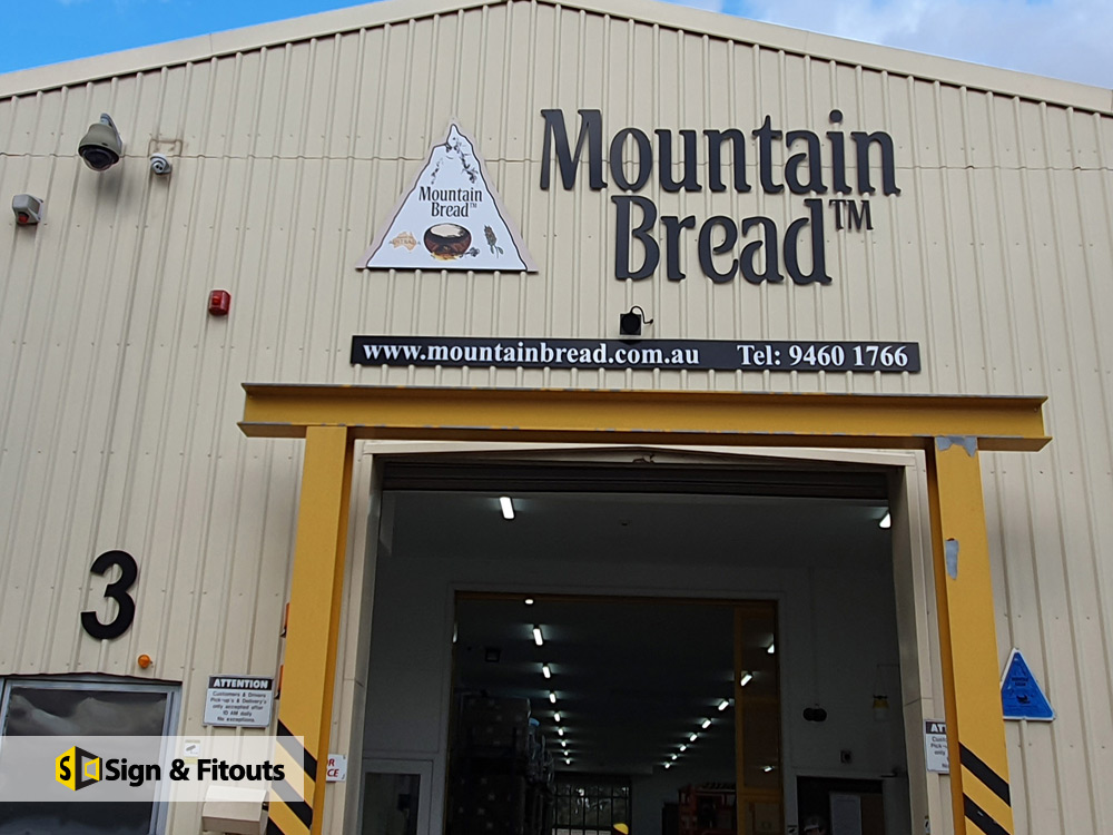 Factory sign, 3d acrylic sign, Custom building sign
