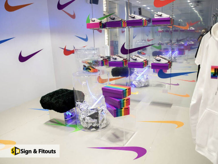 wall graphics, wall sign, floor graphics
