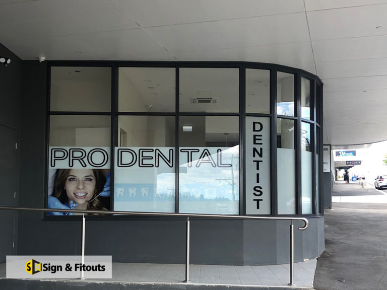 Window frosting, privacy window film, window sign