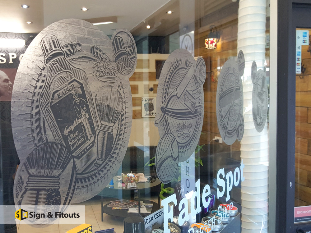 Window graphics, window frosting, window sign