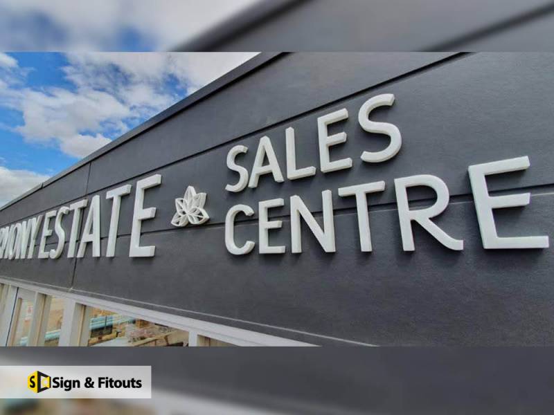 3D office sign, Acrylic signage, Building sign