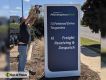 Way finding pylon sign installation