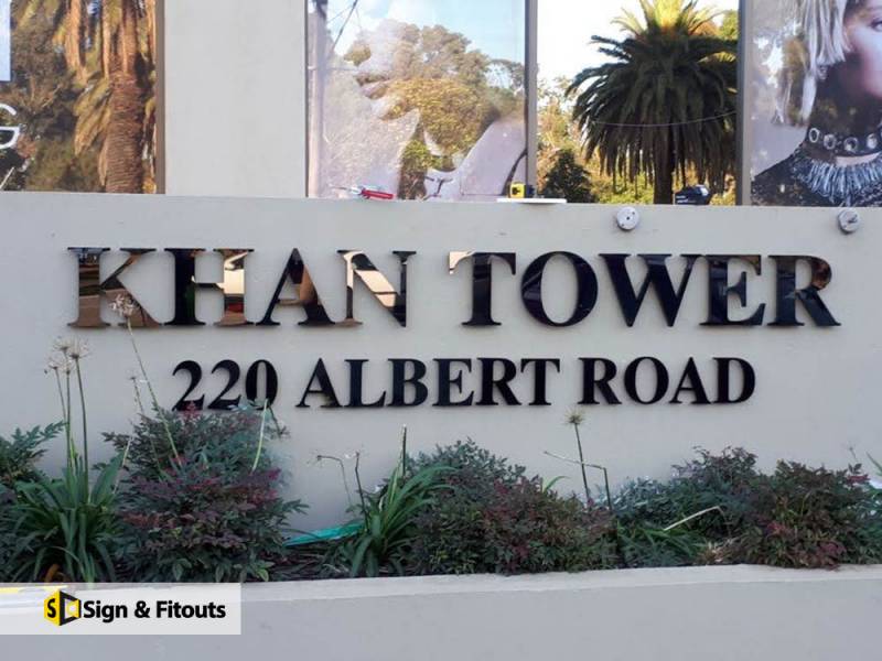 Building sign, 3D signage