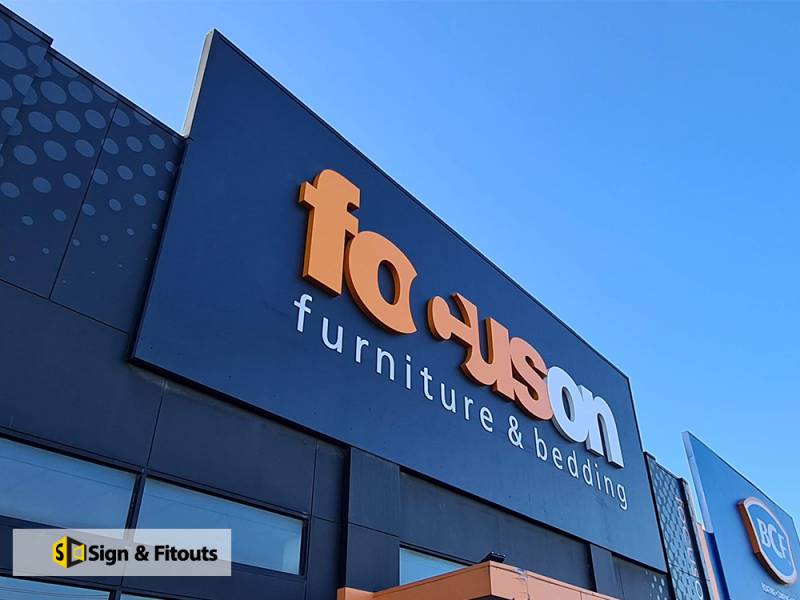 3D Sign, Building sign, Fabricated signage